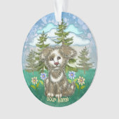 Brownie Pup Hund Ornament (Vorderseite)