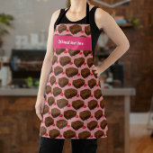 Brownie Queen - Zuhause Backschokolade / Himbeere Schürze