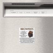 Brownie Recipe Magnet (In Situ (Geschirrspüler))
