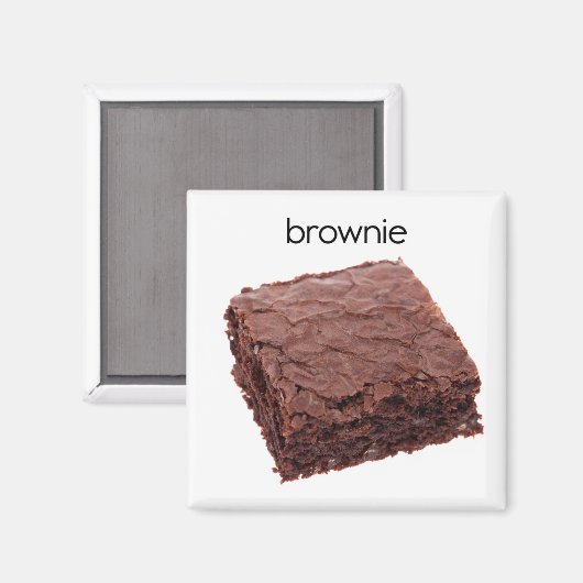 Brownie Refrligerator Magnet (Vorderseite/Rückseite)