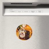 Brownie Round Magnet (In Situ (Geschirrspüler))
