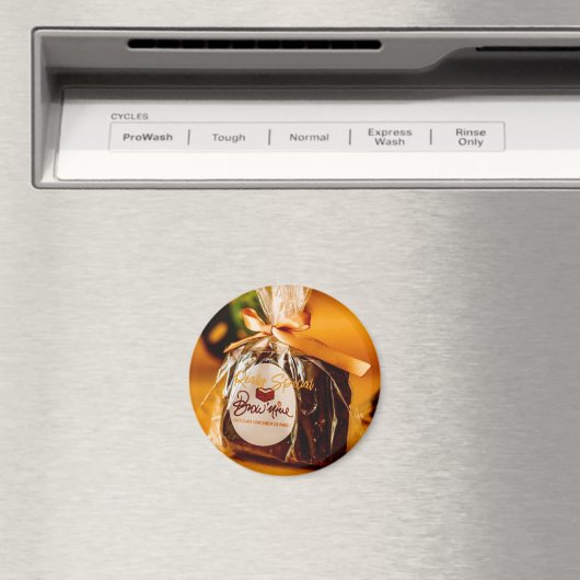 Brownie Round Magnet (In Situ (Geschirrspüler))