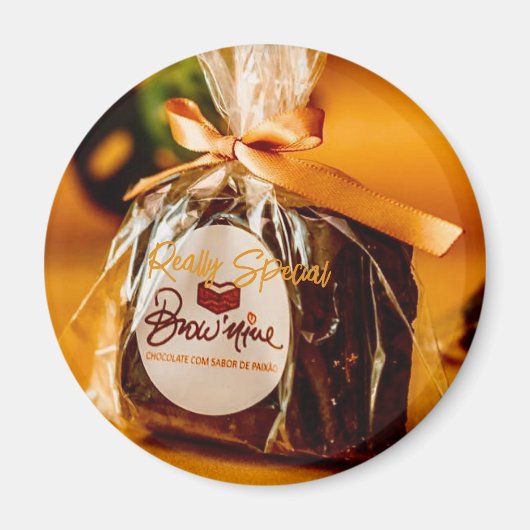 Brownie Round Magnet (Vorne)