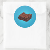 Brownie Runder Aufkleber (Tasche)