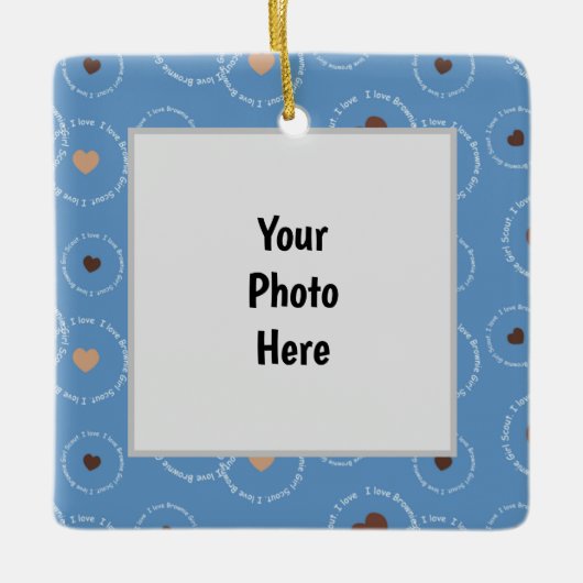 Brownie Scout Weihnachtsschmuck (Vorderseite)