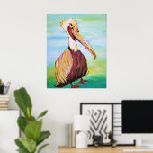 Brownie the Pelican Poster (Heimbüro)