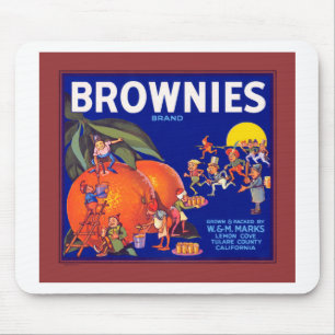 Brownies Brand California Orange Mousepad