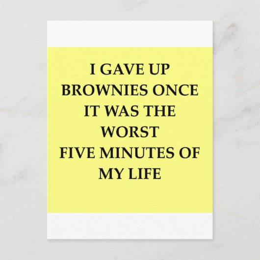 BROWNIES.jpg Postkarte (Vorderseite)