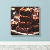 Brownies Leinwanddruck (Insitu (Holzboden))