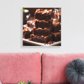 Brownies Leinwanddruck (Insitu (Wohnzimmer))