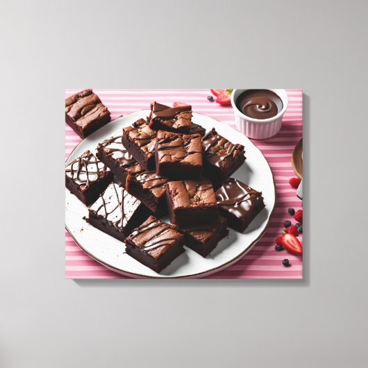 Brownies Leinwanddruck (Vorderseite)
