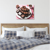 Brownies Leinwanddruck (Insitu (Schlafzimmer))