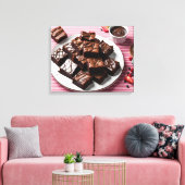 Brownies Leinwanddruck (Insitu (Wohnzimmer))