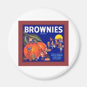 Brownies Marke Kalifornische Orangen Magnet