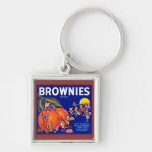 Brownies Marke Kalifornische Orangen Schlüsselanhänger