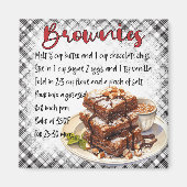 Brownies Recipe Magnet (Vorne)