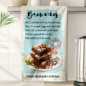 Brownies Recipe Personalisiert Geschirrtuch