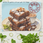 Brownies-Rezept Geschirrtuch (Gefaltet)