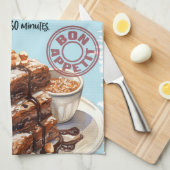 Brownies-Rezept Geschirrtuch (Viertel Falte)