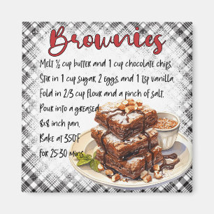 Brownies-Rezept Magnet