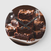 Brownies Runde Wanduhr (Vorderseite)