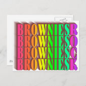 BROWNIESROCK POSTKARTE (Vorne/Hinten)