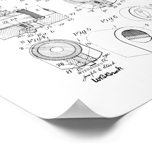 Browning 22 Semi-Auto Rifle and Remington model 24 Poster (Ecke)