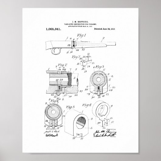 Browning 22 Semi-Auto Rifle and Remington model 24 Poster (Vorne)