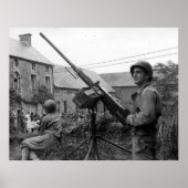 Browning 50 cal M2 Machine Gun Weltkrieg II Poster (Vorne)