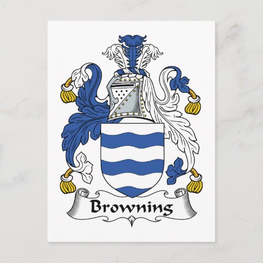 Browning Familienwappen Postkarte (Vorderseite)