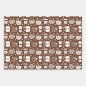 BROWNLOSE PATTERN, DIE PAPIERSHEETS BEARBEITEN GESCHENKPAPIER SET (Vorderseite)