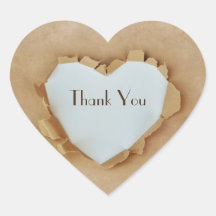 Brownpapiertaschen-rustikales Herz-Hochzeits-Party