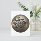 Brown's Beach Jacket Postkarte (Stehend Vorderseite)