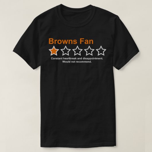 Browns Fan Button T-Shirt (Design vorne)