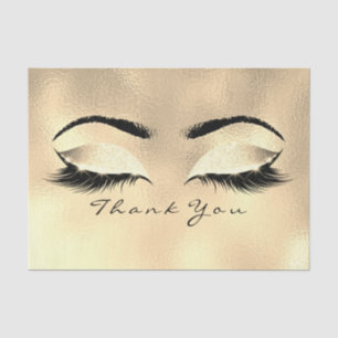 Browns Gold Glitzer Vielen Dank Eyes Lashes Seidenpapier