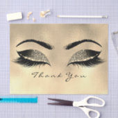 Browns Gold Sepia Glitzer Danke Eyes Lashes Seidenpapier (Handwerk)