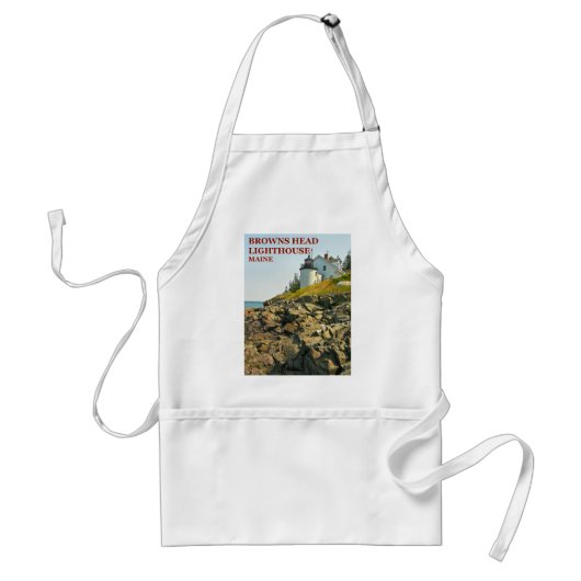 Browns Head Lighthouse, Maine Cooking Schürze (Vorne)