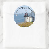 Browns Head Lighthouse Maine Große Stickers (Tasche)