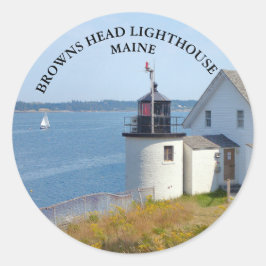 Browns Head Lighthouse Maine Große Stickers