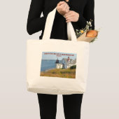 Browns Head Lighthouse, Maine Jumbo Tote Bag Stoffbeutel (Vorderseite (Produkt))