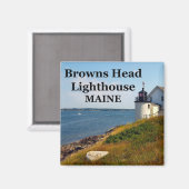 Browns Head Lighthouse, Maine Magnet (Vorderseite/Rückseite)