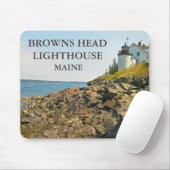 Browns Head Lighthouse, Maine Mousepad (Mit Mouse)