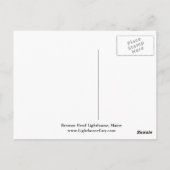 Browns Head Lighthouse, Maine Postcard Postkarte (Rückseite)