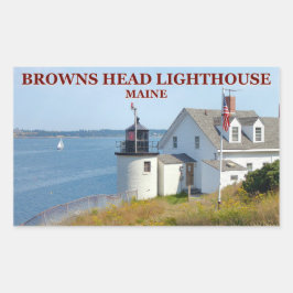 Browns Head Lighthouse, Maine Stickers