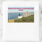 Browns Head Lighthouse, Maine Stickers (Tasche)