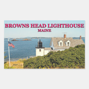 Browns Head Lighthouse, Maine Stickers
