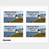 Browns Head Lighthouse, Maine Stickers (Blatt)
