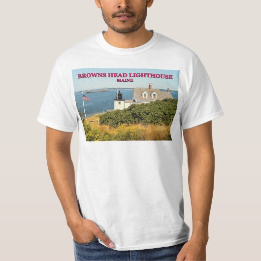 Browns Head Lighthouse, Maine T - Shirt (Vorderseite)