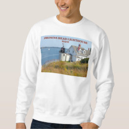 Browns Head Lighthouse, Vinalhaven Maine Sweatshir Sweatshirt