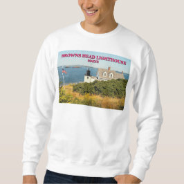 Browns Head Lighthouse, Vinalhaven Maine Sweatshir Sweatshirt